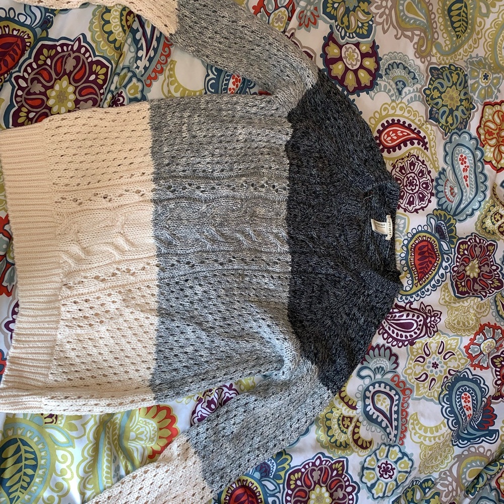 Knitted multi colored sweater